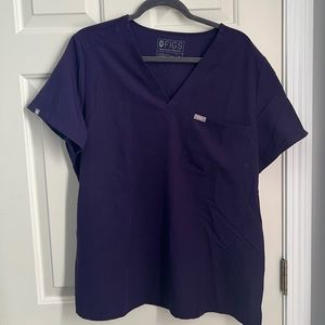 Purple Figs Scrub Top - XL